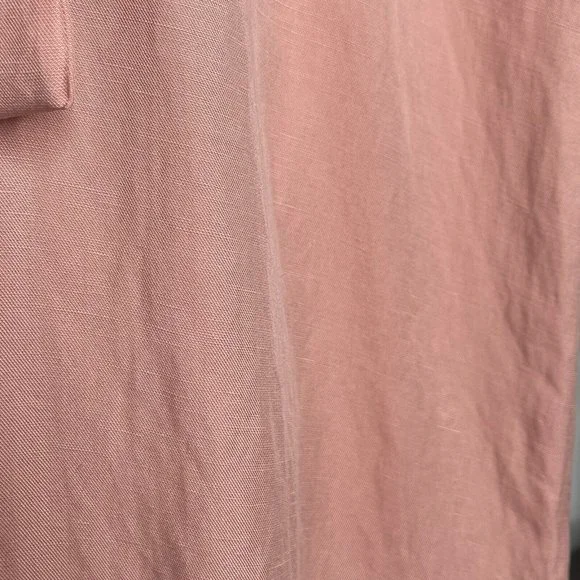 SOLD Kookai Dusty Pink Solace Jumpsuit Size 40 Tencel Linen Blend Collared - Picture 11 of 16